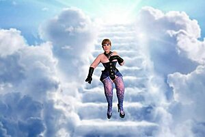 granny carmen in red blacked dildo fuck 😈