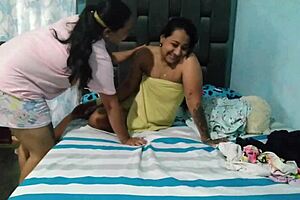 I Discover My Stepmom Sniffing My Underwear While Touching Her Tits, I Help by Making Her Eat Pussy