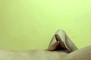 Amateur Masturbates Cock Until Huge Cumshot Erupts From Asshole In Solo Session