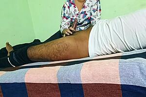 Indian girl gets rough doggy style from husband's friend