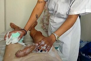 Sexy nurse sucks my dick in Mexico hospital