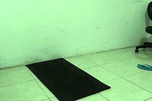 stepdaughter asks, does my ass look better now? while stripping