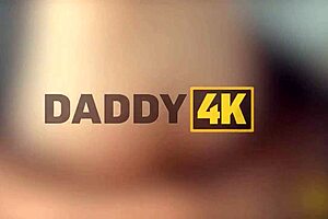 horny teen cheats with daddy in bedroom