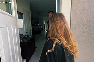 sydney ryan, beautiful amateur, comes for massage, gets clothes ripped, wet pussy pov with monster bbc assfucking