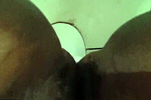 Believer Slut Strokes Pussy In Church Bathroom