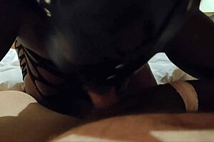 black wife sucking my dick in hotel room