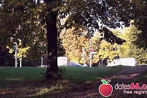 slim milf vicky hundt needs hard outdoor sex now.