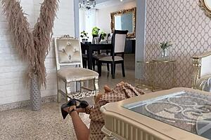 milf stepmom gets stuck and fucked by horny stepson under table