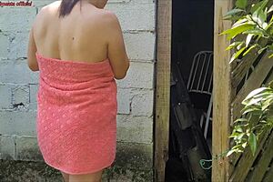 shower broken? pay with sex in towel?