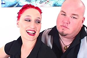 Couple's dirty talk interview leads to natural tits casting fun