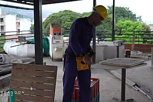 builder fucks his big ass mexican boss and gives her huge cum load - brandon cruz