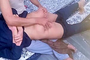 Teacher fucks young virgin student for first time.