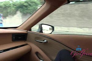 Cecelia Taylor's intimate date turns into amazing roadhead and creampie fun