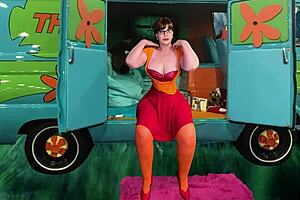 Granny Velma Dinkley Sucks Cock Deepthroat. Mature BBW Cougar Action.