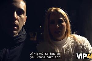 Fucked cute blonde while tricking her boyfriend