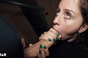 Emotional Next Door Teen Babe Swallows Every Drop in Casting Interview