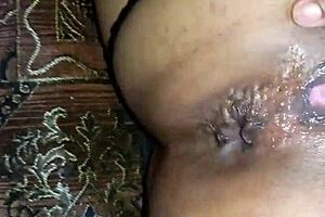 Stepson found me in lingerie and gave good ass and pussy licking, then tore my virgin ass, oops