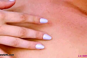 sexy teen blonde shows off her cute body in casting