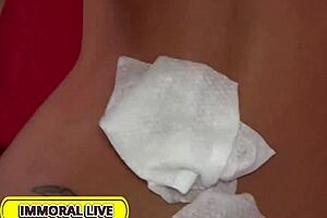 I swallow two huge load in hardcore webcam fuck