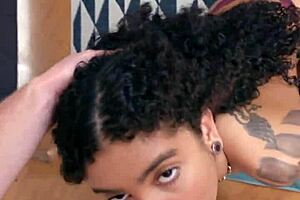 Tattoo Brazilian Amateur Slut Sucks Dick in Bikini and Heels!