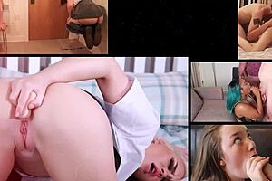 18 year old emo sucks off her headmaster for cum in mouth 😈