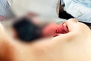 Sex with friend's boss Doña Mary in dress