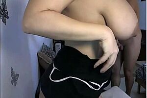 Big tits norwegian cougar does anal on webcam!