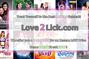 Love2lick com - babe licks gf's cunt while on phone with ass and tits