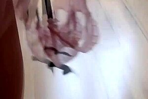 Is this anal loving tattooed gf in lingerie teasing you with her assfucking?