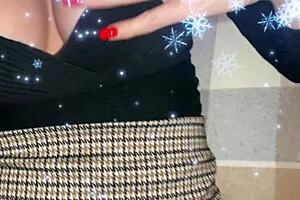 she says, 'cum on my big tits for christmas'