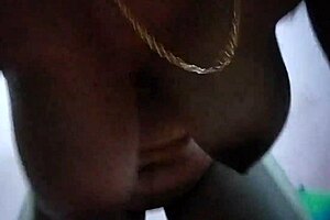 i watch my home working aunt pressing her big natural tits