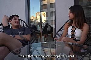 Sara Latina teaches student with rough blowjob and cum in mouth.