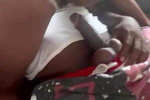 Why is this guy getting a blowjob from the big tits girl next door in missionary?