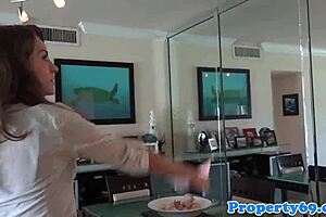 realtor shows house in close-up pov before deal