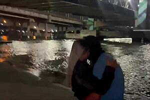 Wife Gives It to Another Man on the Beach Sand.