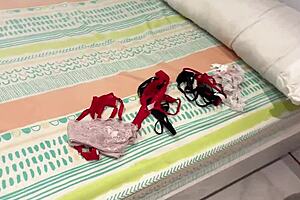 Curvy stepmom surprised with cock in tight pussy after gym