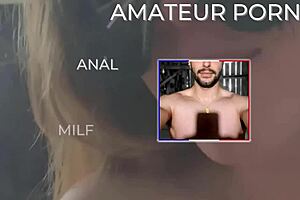 Mature MILF gets assfucked by monster cock outside at night!