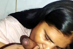 Pov Ebony Girl Sucks Stepfather's Old Man's Big Black Cock And Swallows Cum