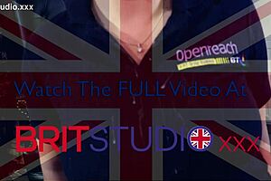 Does this hot British engineer want to wank my cock over her uniform?