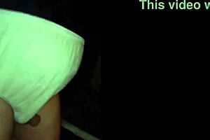 Walk In Pantie With Cock Out For Beer!