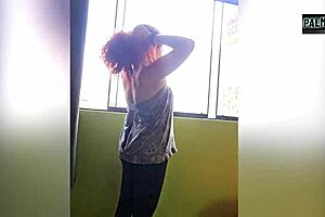 convinced mature woman to drink, she got horny