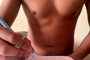 Watch me masturbate while doing homework?