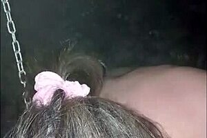 In 2024, esclave f handles gloryhole blowjob action outdoors.