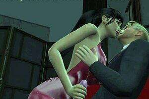 What happens when a wife invites a friend for cuckold fun at the desk?