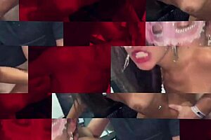 Two guys caught me and did double penetration in my tight wet pussy.