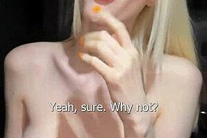 Fucked busty sexy blonde in a car during outdoor public adventure. Came all over her face with sloppy cumshot finish.