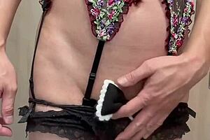 Serious-looking uniform girl wears embarrassing panties for bell clitoris and anal training with buttplug.