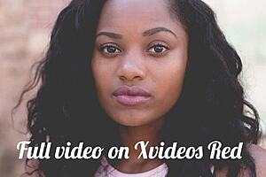 Big booty ebony takes hardcore pounding from big cock in close-up couple action