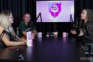 COMPILADOS da Jujube delícia no BORA CAST com Bruna Carlos intense compilation with bdsm domination part 1