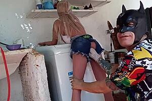 Whoa, this hot wife cheats on her hubby with a sex toy outdoors 😏🍑